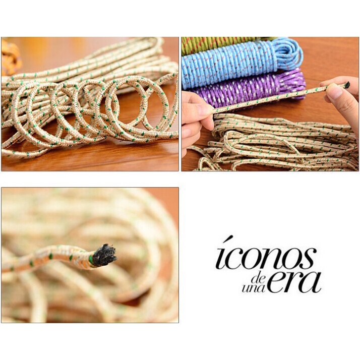 Cuộn Dây Phơi Quần Áo 10m Dày Dặn Chống Gió / Trượt Đa Năng Tiện Dụng