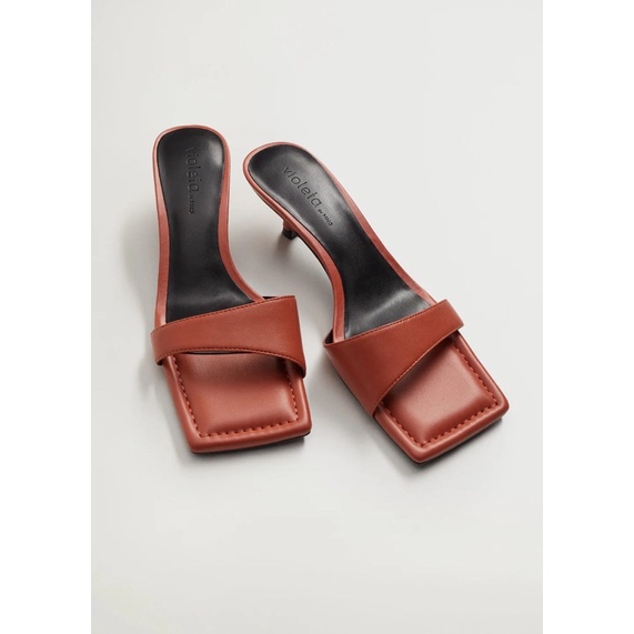 Dép nữ da thật mango