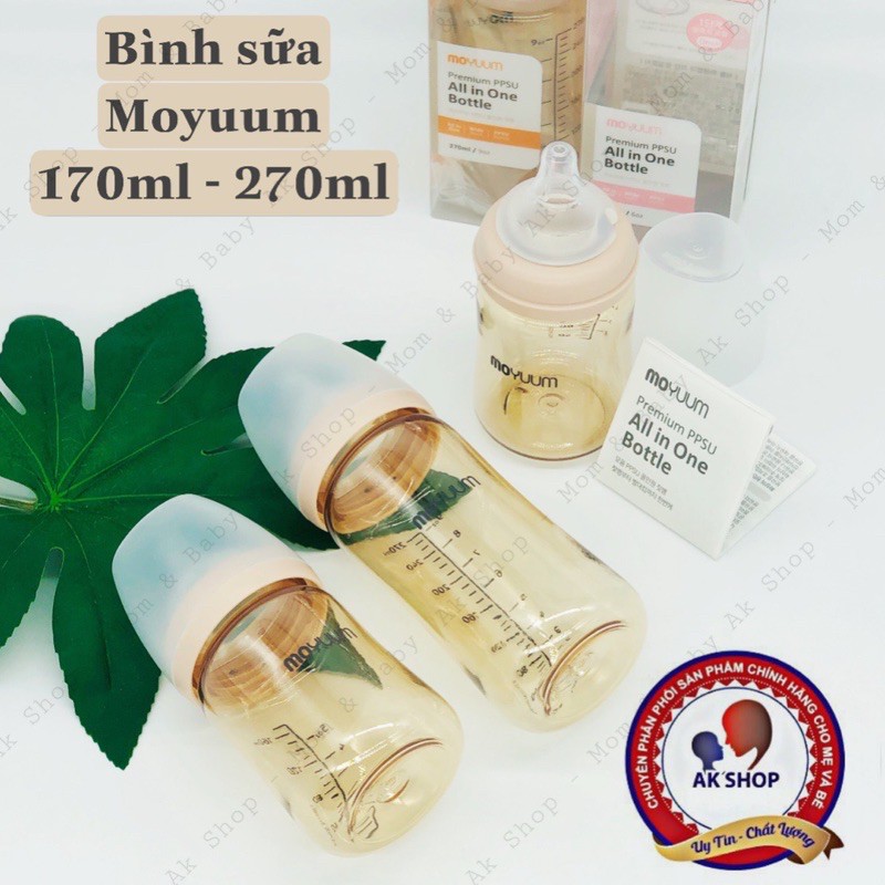 Bình sữa Moyuum 170ml -270ml nội địa Hàn Quốc