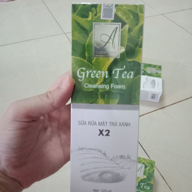 Sữa rửa mặt trà xanh X2