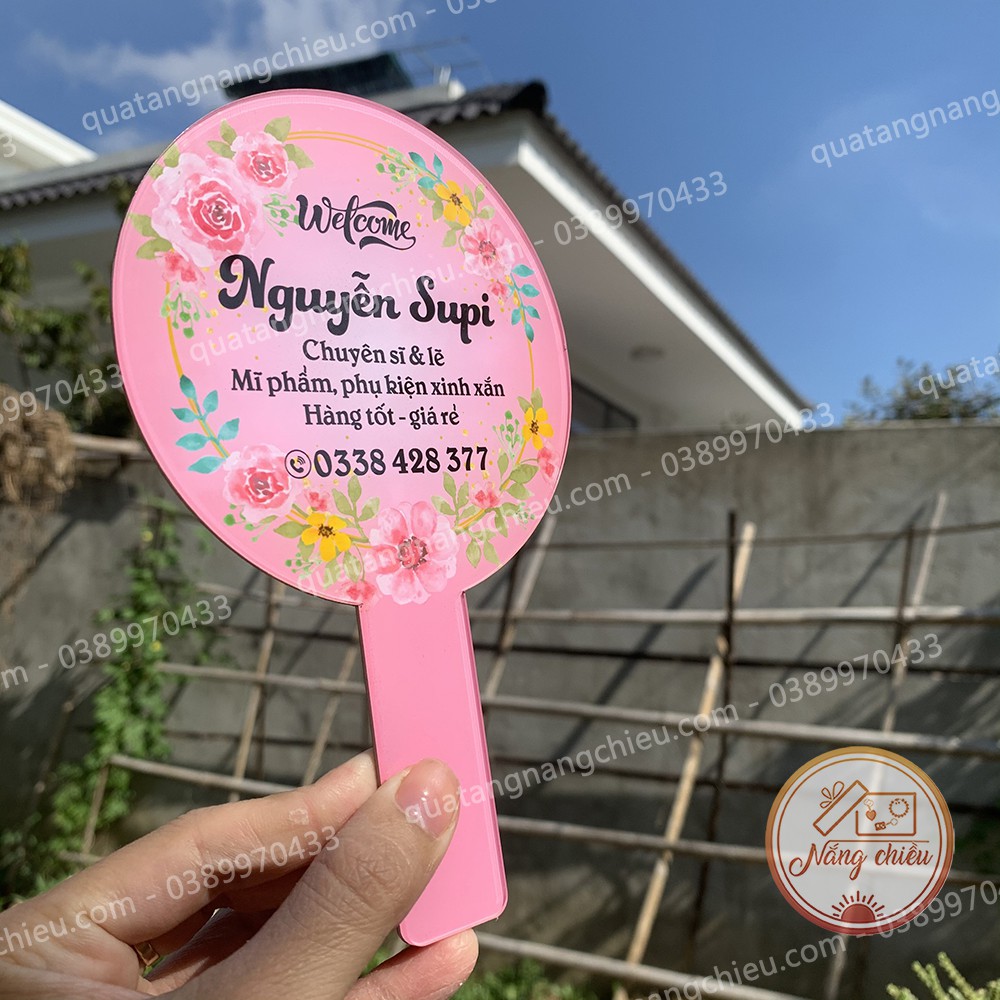 Bảng hiệu shop bán hàng online in theo yêu cầu, chất liệu mika, an toàn cho người sử dụng