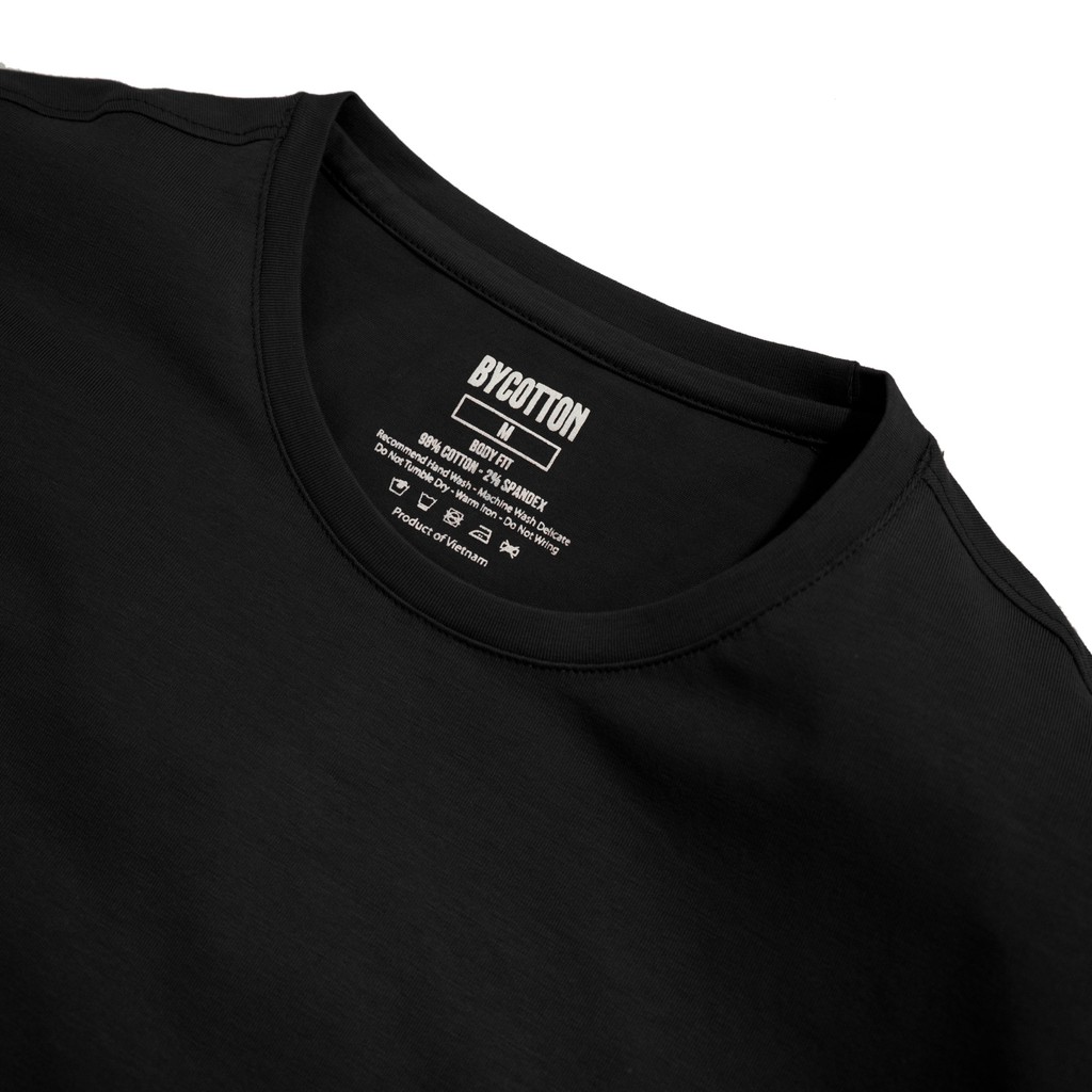 Áo Thun Nam Cao Cấp Black Basic Tee BY COTTON