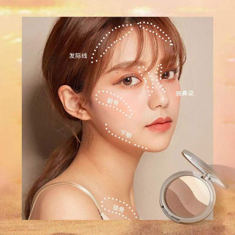 [Hàng mới về] Bảng phấn mắt bắt sáng Kiss beauty 3 tông màu có độ bóng cao trang điểm chuyên nghiệp | BigBuy360 - bigbuy360.vn