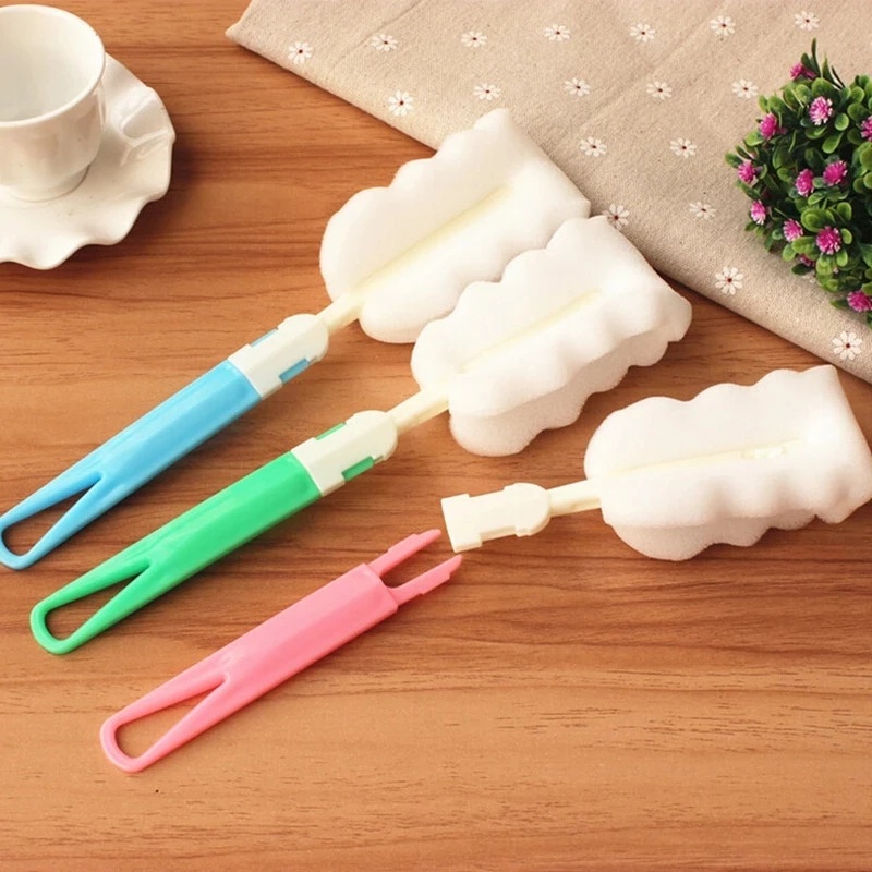 Cọ rửa ly bằng nhựa có tay cầm dài tháo rời được tiện lợi