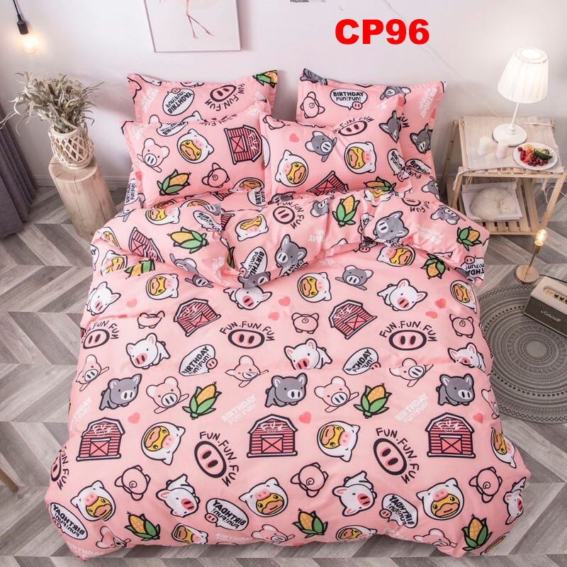 Bộ chăn ga gối CL97 set 4 món Loại 1 Cotton poly hàng Loại 1 nhập khẩu