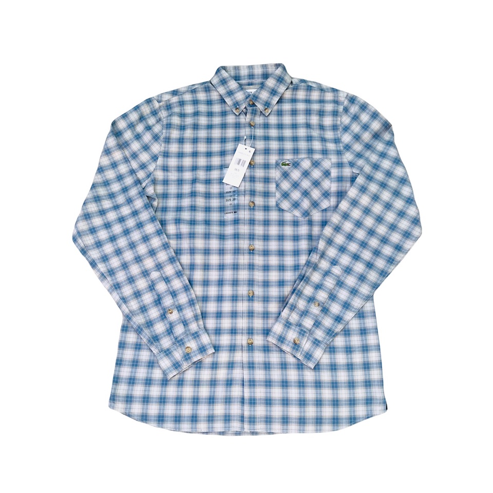 ÁO SƠ MI NAM LACOSTE TAY DÀI SIZE S - REGULAR FIT_Lacoste Men's Long Sleeve Oxford Collar Regular Fit Woven Button Down