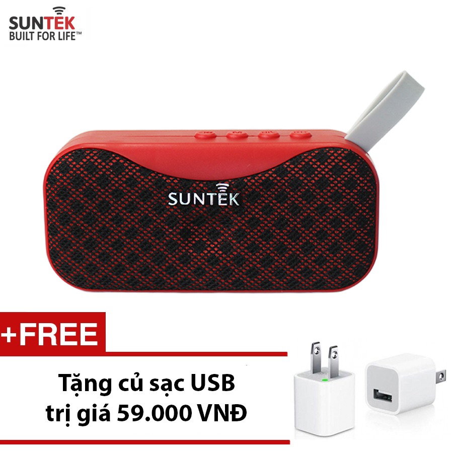 [Mã 2404EL10K giảm 10K đơn 20K] Loa Bluetooth SUNTEK BS-115 Đỏ