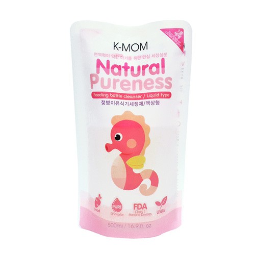 Nước rửa bình & rau quả chiết xuất thảo mộc K-Mom (túi 500ml)