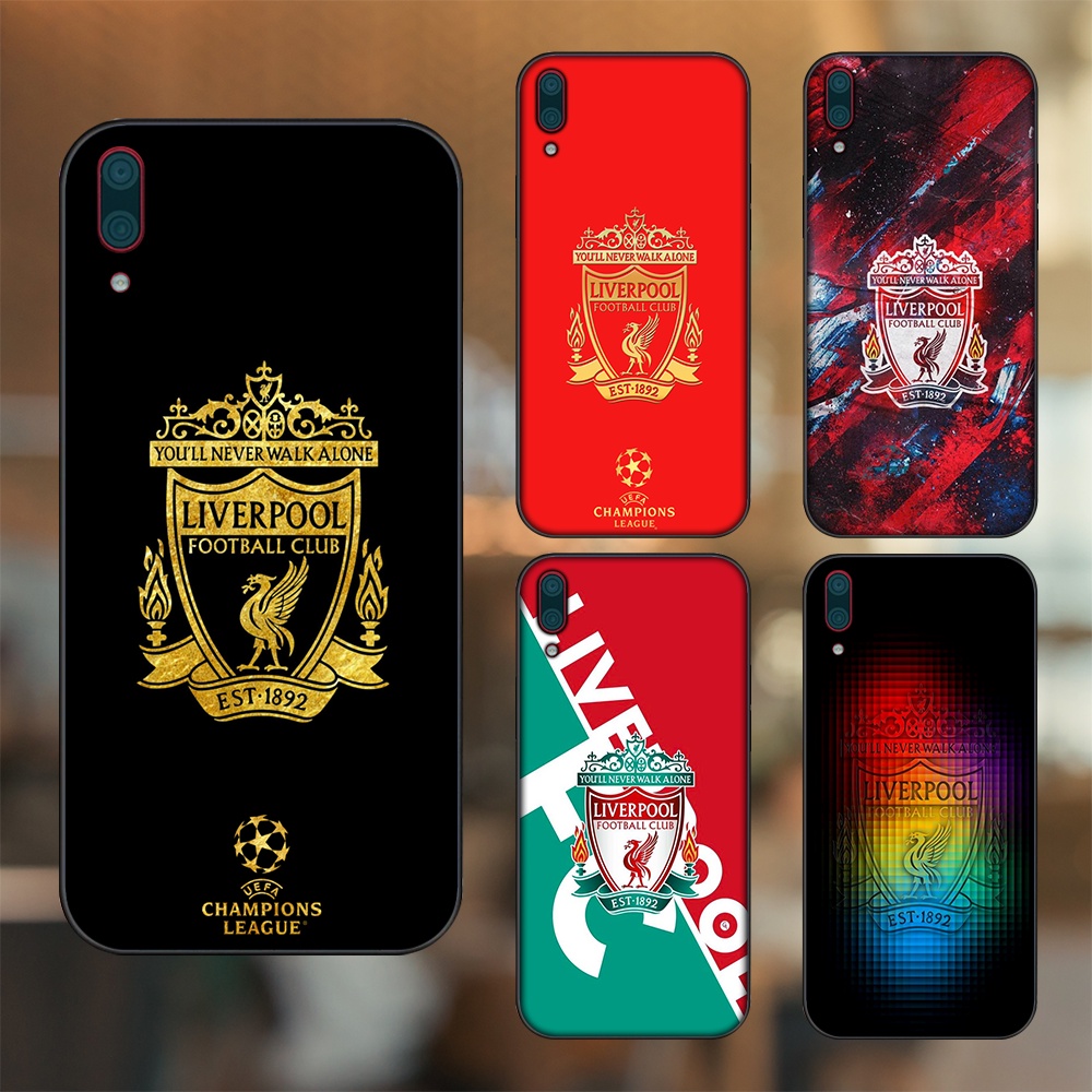 Ốp lưng Huawei Y7 Pro 2019 viền đen in hình Liverpool FC