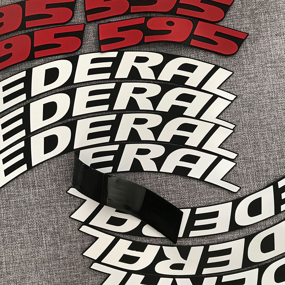 1 Bộ Sticker 595 Dán Lốp Xe Hơi Xe Máy Hình Chữ Cái Trang Trí