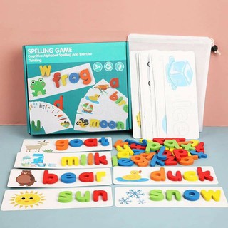 Spelling Games- Chữ cái Tiếng Anh, 52 thẻ học ghép chữ.