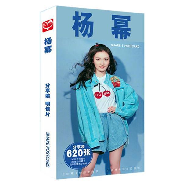 [Mã LIFEBOOK2 giảm 10% đơn 0Đ] Postcard Dương Mịch hộp ảnh sticker lomo bưu thiếp