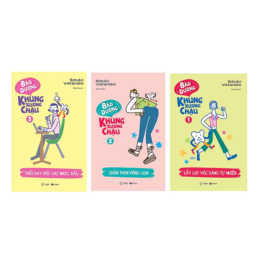 Sách - Bảo Dưỡng Khung Xương Chậu (3 Cuốn) - Thái Hà Books