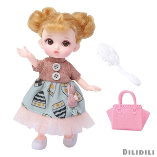 Búp Bê Công Chúa 3d Dễ Thương 16cm