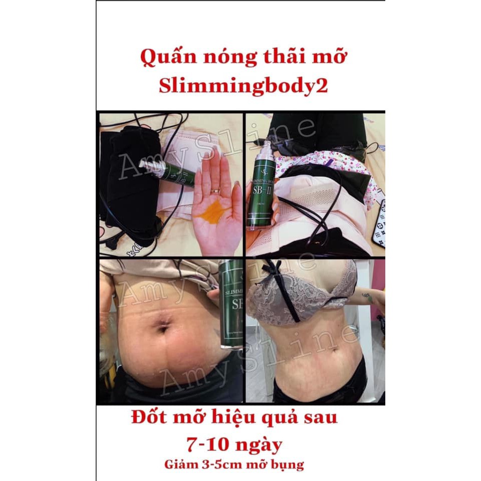 Ủ nóng giảm mỡ Slimming Body 2 Hồ Ngọc Hà - Bộ giảm mỡ bụng, bắp tay, đùi