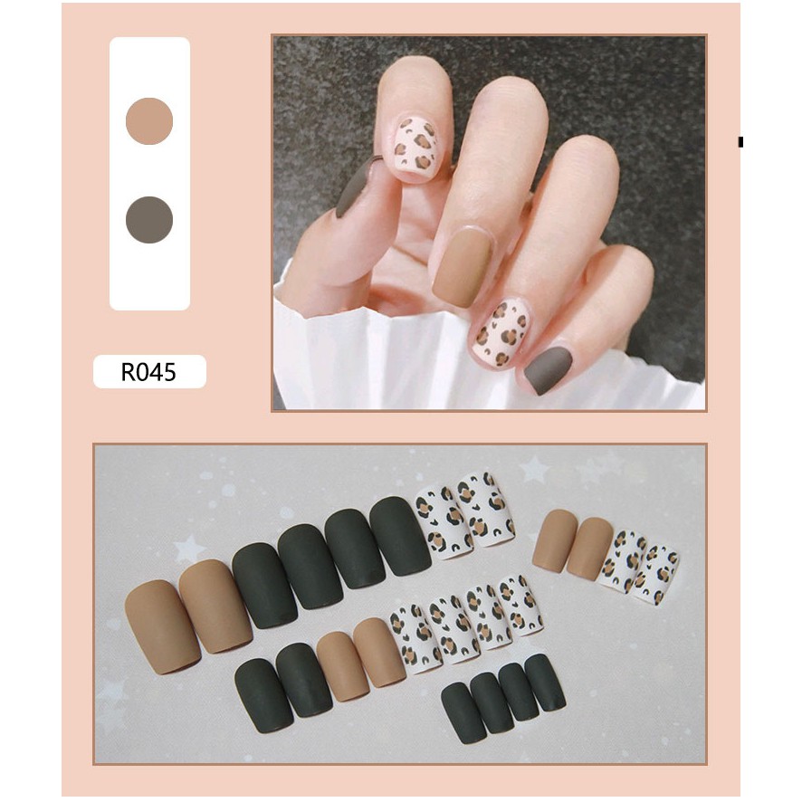 [R41-R60] Móng tay giả /Kèm keo/ bộ 24 móng giả nails đẹp