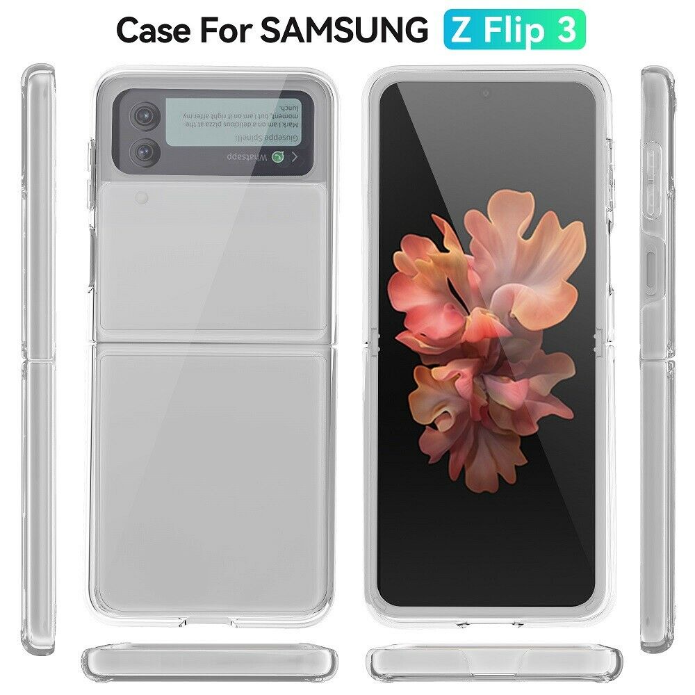 Ốp Điện Thoại Pc Acrylic Trong Suốt Có Túi Khí Chống Sốc Cho Samsung Galaxy Z Flip 3 5g