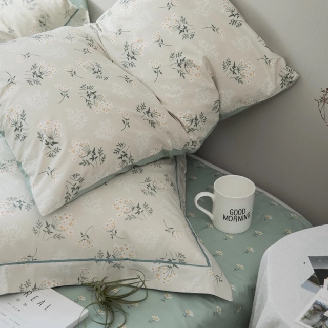 Bộ chăn ga giường Cotton 100% hoa li ti Suhali, cotton hoa cỏ ngọc chất liệu 100% Cotton | BigBuy360 - bigbuy360.vn
