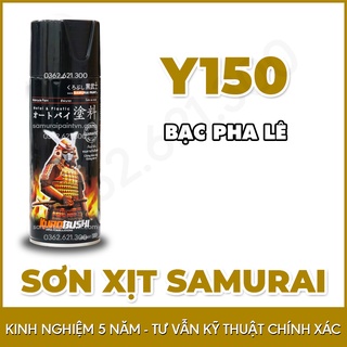 Sơn samurai màu bạc pha lê Y150 - Chai sơn xịt samurai màu bạc pha lê