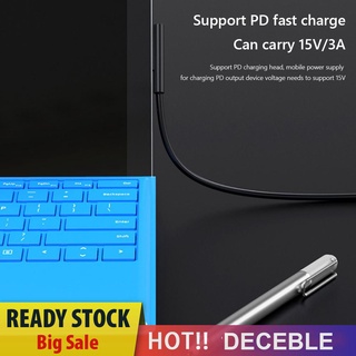 Dây Cáp Sạc Nhanh Usb C Cho Microsoft Surface Pro 7 6 5 4