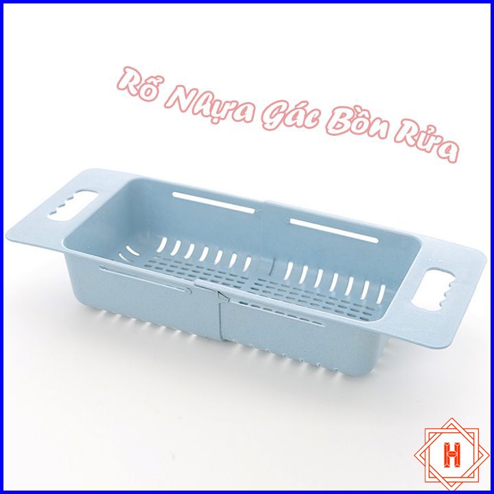 Rổ nhựa chữ nhật gác bồn rửa chén điều chỉnh kích thước tiện dụng,rổ nhựa để bồn rửa chén tiện lợi