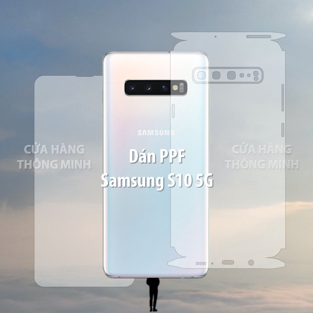 Tấm dán Samsung S10 5G dán PPF mặt trước/mặt sau/màn hình/mặt lưng Full viền chuẩn