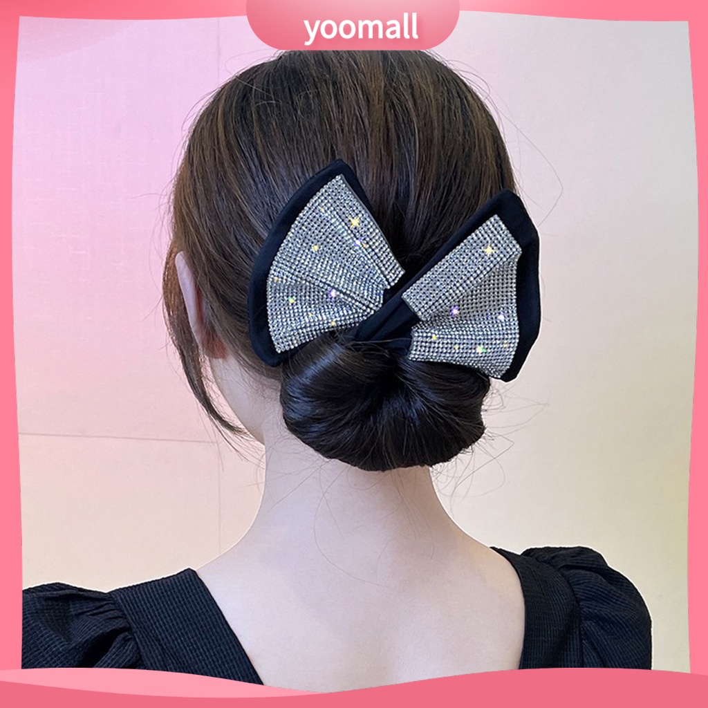 Kẹp Tóc Xoăn Bằng Vải Đính Nơ Xinh Xắn