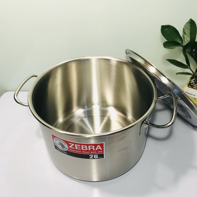 nồi Vitatlux Zebra - Nồi hầm inox 304 nguyên khối Zebra 32*23cm  dung tích 18.5L -171316 loại cao cấp