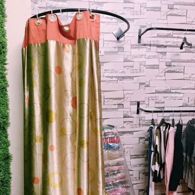 Combo khung thử đồ + rèm thử đồ
