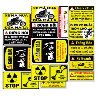 TEM CẢNH BÁO 3 LỚP CHỐNG NƯỚC