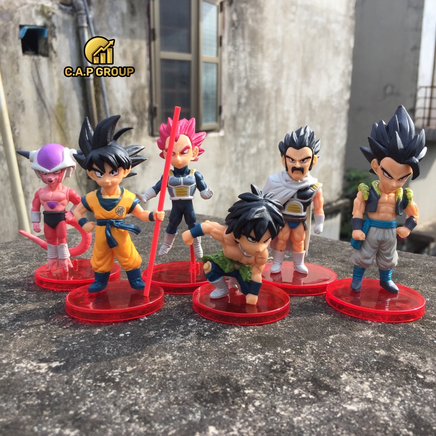 Mô hình Dragon Ball chibi nhân vật 7 Viên Ngọc Rồng Songoku - Bộ Cao 9 cm