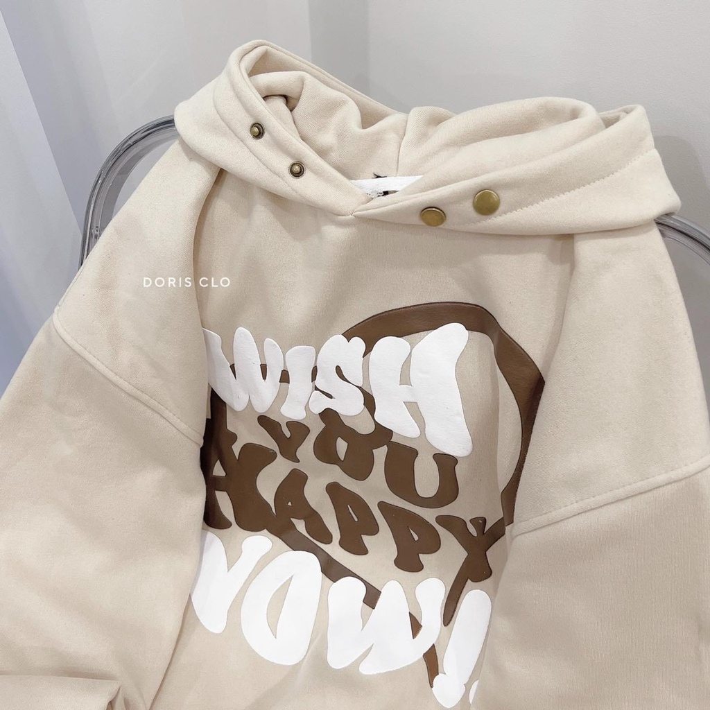 Áo Khoác Hoodie Nỉ Form Rộng Mũ To Số 9 Wish Chất Nỉ Dày Hot Trend Unisex Nam Nữ