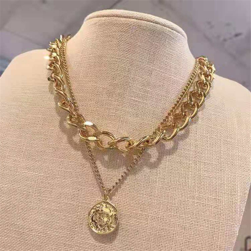 Dây chuyền hai lớp phong cách cổ điển