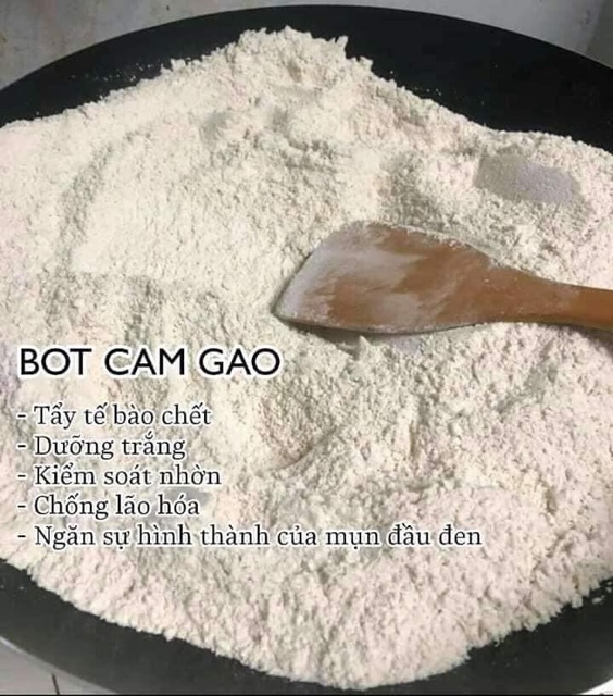 Bột cám gạo sữa nguyên chất 100% 1 kg - tắm trắng, dưỡng da sáng mịn, tẩy tế bào chết | Bột Natural