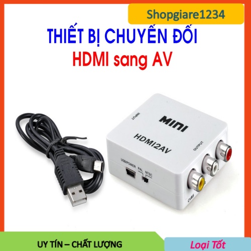 Bộ Chuyển Đổi HDMI Sang AV Full HD 1080 - HD Video Converter - HDMI2AV