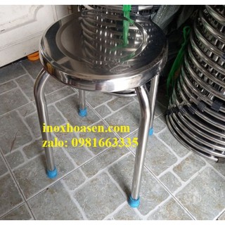 Ghế inox loại 1 cao cấp, ghế đẩu inox mặt cao,ghế inox size 30cm