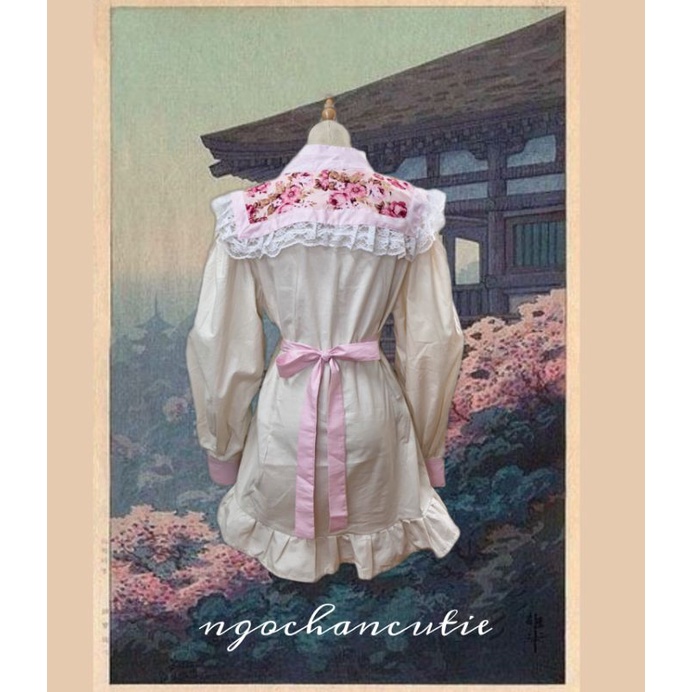 Đầm váy kanayo chất linen phong cách vintage lolita Nhật Bản Ngochancutie | BigBuy360 - bigbuy360.vn