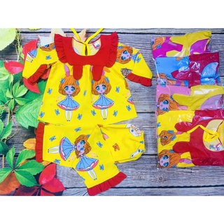 Bộ Lụa Tay Dài BÉ (6-14kg) (giao màu ngẫu nhiên)
