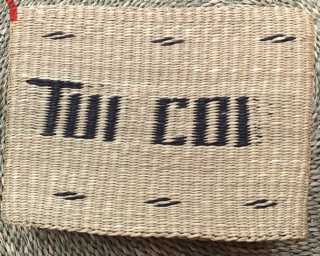 Túi cói đan dày có lót vải