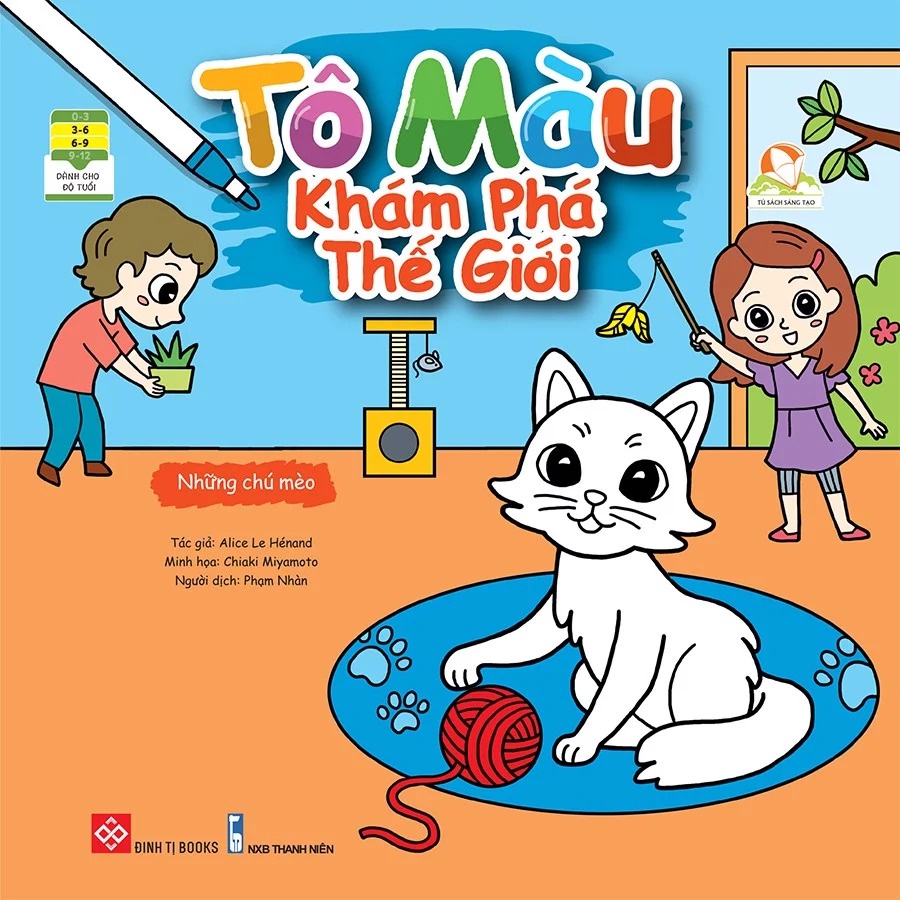 Sách - Tô màu khám phá thế giới - Combo 8 cuốn cho bé từ 3 đến 9 tuổi