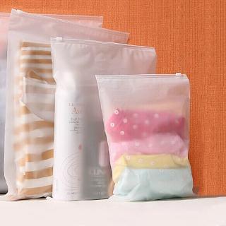 Transparent Half Zipper Bag Underwear Socks Packing Clothes Storage Zipper Bag