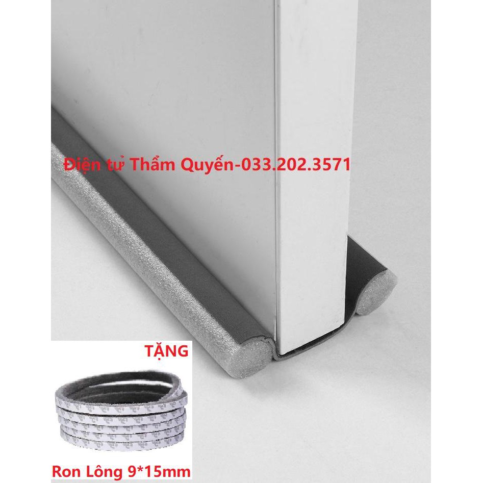 HÀNG LOẠI I - Ron cửa gỗ, Ron xốp EPR chống ồn, cách âm, chặn nước> Tặng 1m ron lông dán cửa 9*15mm