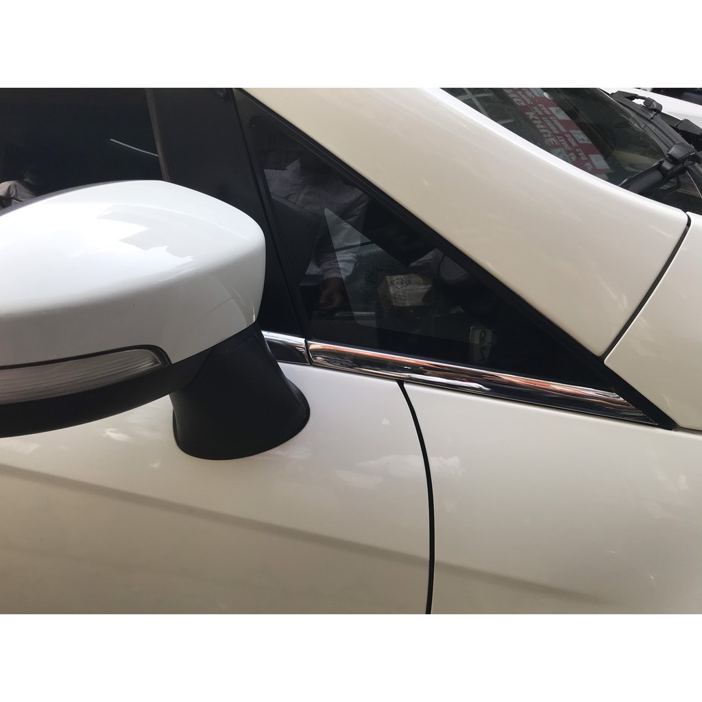 Nẹp chân kính, cong kính xe Ecosport 2016 - 2021 inox cao cấp (6 chi tiết)