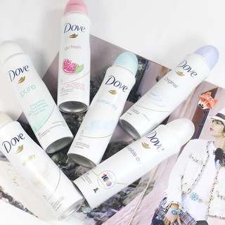 Bộ 2 Xịt Khử Mùi Toàn Thân Dành Cho Nữ Dove - 150ml x 2 (MÙI NGẪU NHIÊN)