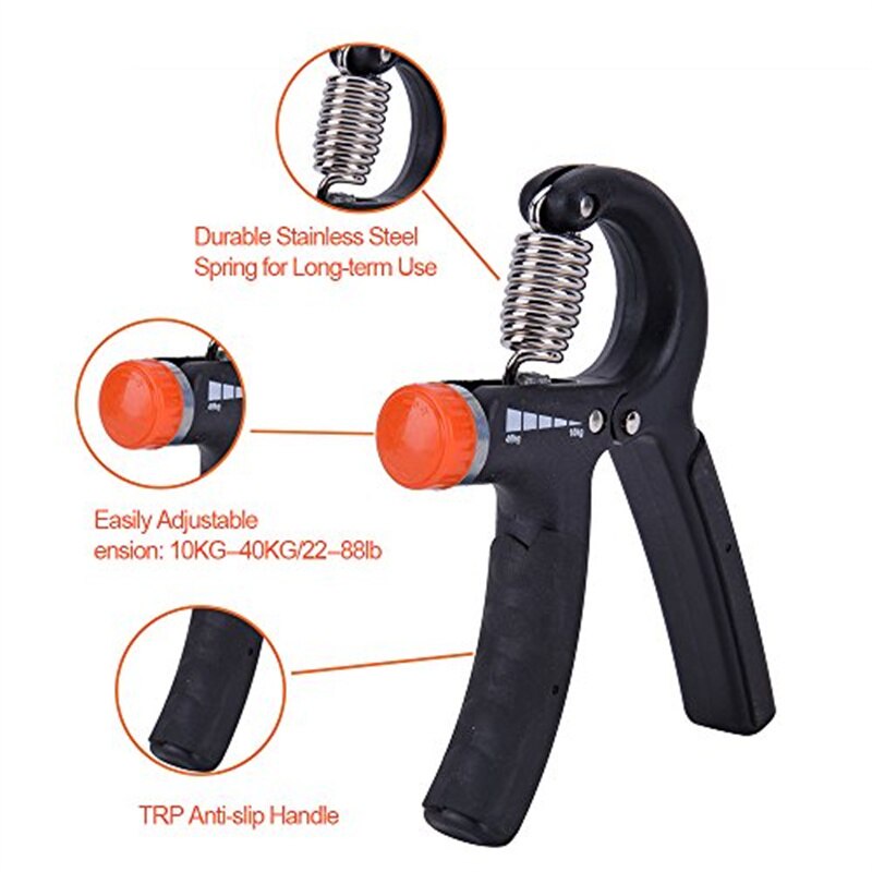 Dụng cụ tập luyện sức mạnh ngón tay WINMAX kiểu lò xo điều chỉnh được 10-40kg tiện lợi