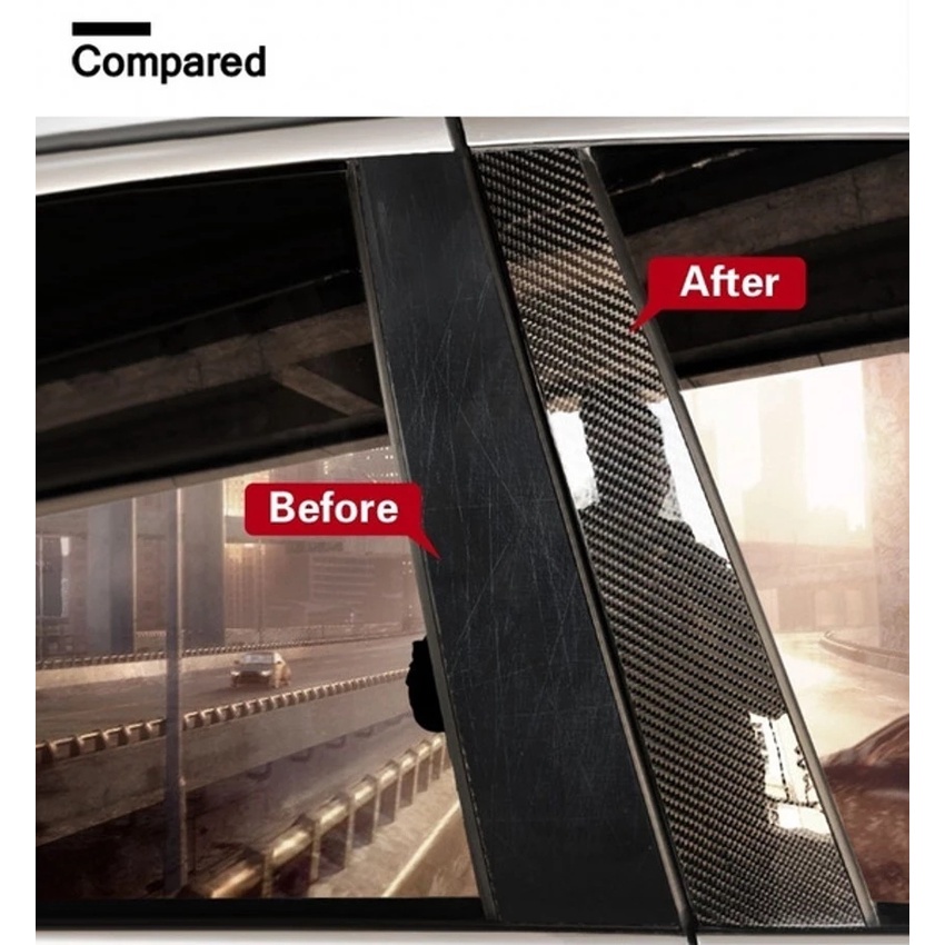 Miếng Dán Sợi Carbon Bảo Vệ Cạnh Cửa Xe Hơi Chống Va Chạm