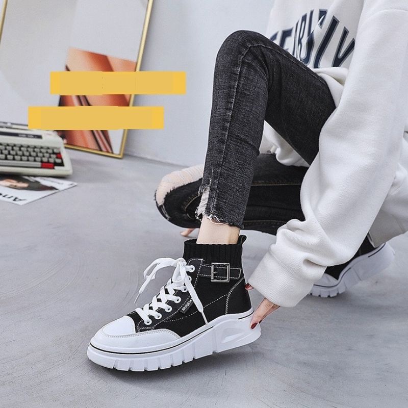 Giày Bốt Nữ BN48,Giày boot Martin Hàng Đẹp Thiết Kế Mới Lạ Tăng Chiều Cao Thời Trang,Phong Cách Châu Âu và Mỹ