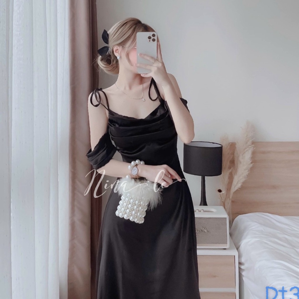 ĐẦM PHI HAI DÂY TAY RỚT DỰ TIỆC QUYẾN RŨ LẢ LƠI PU (HÀNG QUẢNG CHÂU)