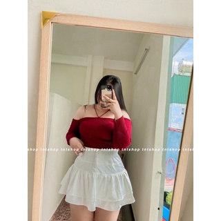 Áo Len Tay Dài 2 Dây Chéo [ TNT SHOP BIGSIZE 60KG 90KG ]