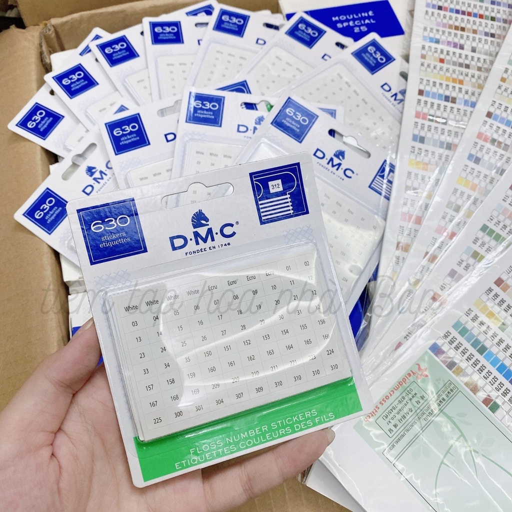 Bảng Dán 640 Mã Code Chỉ DMC Pháp Chính Hãng